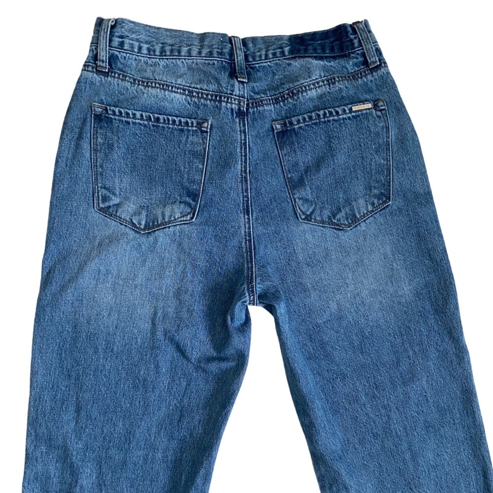 Insane Gene Womens High Waisted Straight Leg Side Slit Jeans Blue Size 9/28 - Picture 5 of 12